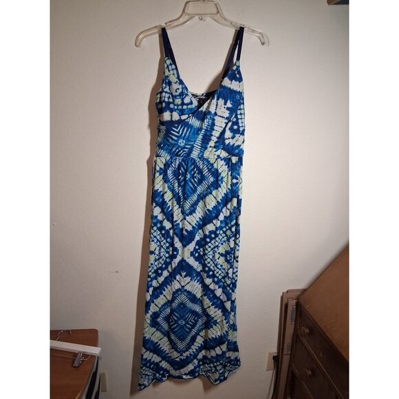 Allison Brittney Dresses & Skirts - Allison Brittney Maxi Dress Retro Y2K Summer Casual Travel Beach Blue Size Large